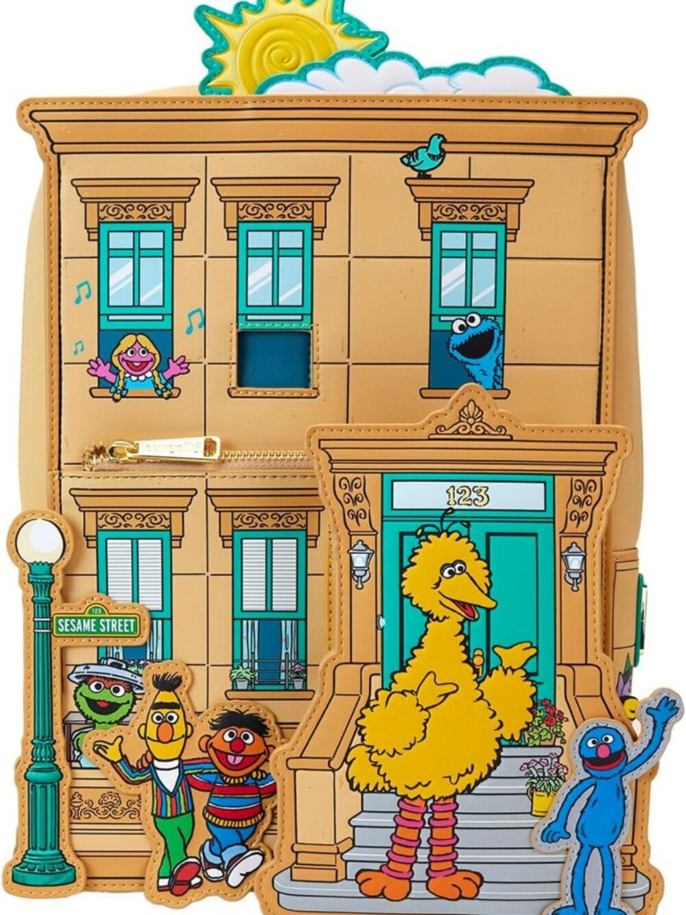 Sesame Street Mini Backpack | Cute Lounge Bag | Perfect for Kids & Adults